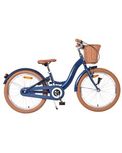 Volare Ashley Kinderfiets Meisjes 20 inch Donkerblauw - Zijaanzicht | Bikesland.nl