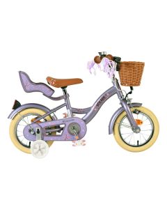 Volare Blossom kinderfiets 12 inch paars met twee handremmen | Bikesland.nl