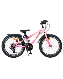 Volare Mystic kinderfiets 20 inch roze 7 speed - zijaanzicht | Bikesland.nl