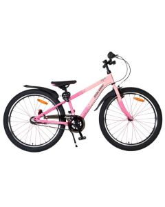Volare Mystic kinderfiets 24 inch roze - zijaanzicht | Bikesland.nl