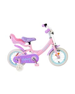 Volare Olivia kinderfiets 12 inch roze voor meisjes | Bikesland.nl