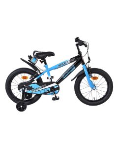 Volare Sportivo kinderfiets 16 inch blauw - Complete zijaanzicht | Bikesland.nl