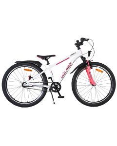 Volare XC Race kinderfiets 24 inch wit roze - Zijaanzicht | Bikesland.nl