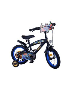 Volare Batman fiets 14 inch - hoofdfoto zwart met blauwe accenten | Bikesland.nl