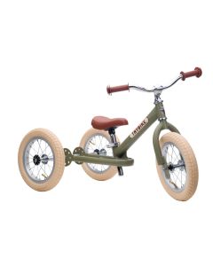 Trybike Steel 2-in-1 Vintage Driewieler Groen