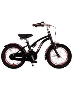 Volare Miracle Kinderfiets - Meisjes - 14 inch - Mat Zwart