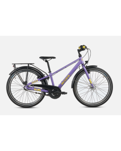 S'COOL troX Pro 24-N3 24 inch kinderfiets Pearl Violet/Yellow