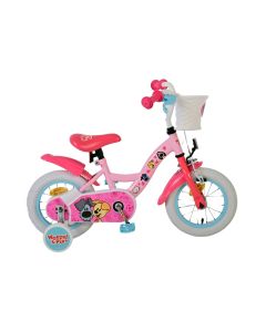 Woezel & Pip 12 inch kinderfiets roze - ideaal voor meisjes 3-4 jaar | Bikesland.nl