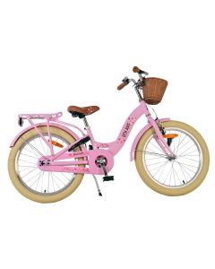 Volare Blossom kinderfiets 20 inch roze met mandje en bel | Bikesland.nl