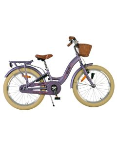 Volare Blossom Kinderfiets 20 inch Paars - Complete meisjesfiets met mandje | Bikesland.nl