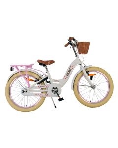 Volare Blossom meisjesfiets 20 inch wit met handremmen | Bikesland.nl