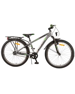 Volare Cross 24 inch kinderfiets donkergrijs - Zijaanzicht | Bikesland.nl
